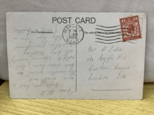 Margate, Cliftonville, Kent, New Bathing Pool, Posted 1929 vintage unbranded postcard. Our Ref no. R191 £2.25