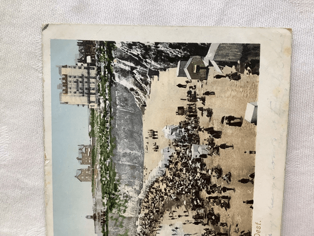 Broadstairs Sands, Kent, looking West, Posted 1903 unbranded antique postcard. Our Ref No. R813 £2.25