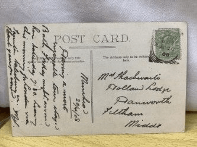 Minehead Bay, Somerset, Posted 1908 antique Valentine's Series Antique Postcard. Our Ref No. R509 £2.50