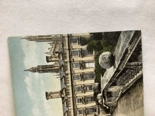 Clare College, Cambridge, Posted 1906 vintage JV postcard. Our Ref No. R284 £2.25