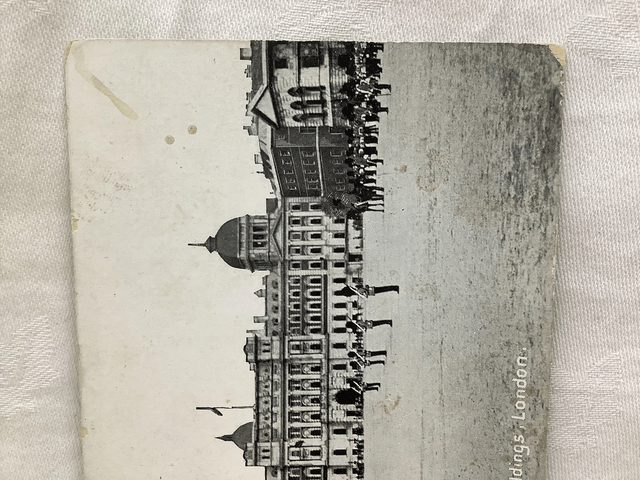 Drilling before the Admiralty Buildings, London vintage W Straker Ltd. postcard Our Ref A110 £2.50