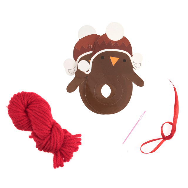 Christmas Robin Pom Pom Decoration Kit: £1.50 each