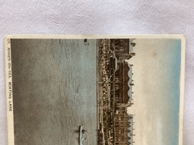 St. Annes-on-Sea, Boating lake, Lancashire, vintage Photochrom Co. Ltd. postcard. Our Ref No. R539 £2.50
