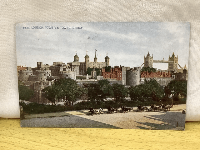 London Tower & Tower Bridge published by The Photochrom Co. Ltd. Vintage Postcard Our Ref A179 £2.50