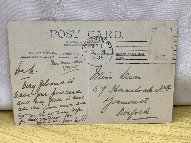 London, Fleet Street Posted 1905 Valentines Series No 44141 antique postcard Our Ref No. A86 £2.85