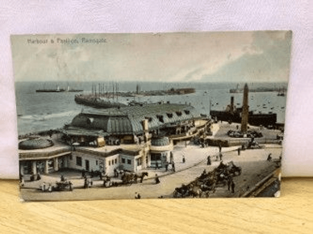 Ramsgate, Harbour & Pavilion, Kent, Posted 1907 Philpott's Ramsgate Series Postcard. Our Ref No. R109 £2.25