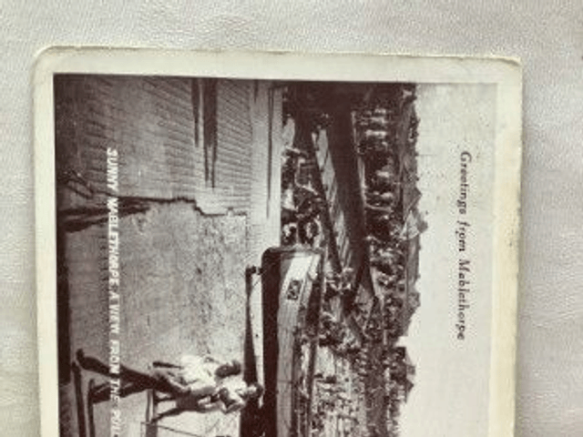 Sunny Mablethorpe, Lincolnshire, Posted 1952 Empire View Production vintage postcard.  Our ref No. R491 £3.00