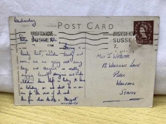 Brighton, Paddling Pool and Seafront, Sussex Posted 1954 Lansdowne Production postcard Our Ref No. R174 £2.00