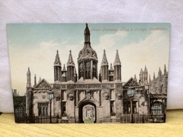 Front Gateway. King's College, Cambridge, Valentine's Series Postcard. Our Ref No. R276 £2.50