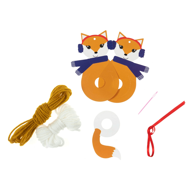 Fox Pom Pom Decoration Kit: £1.50 each