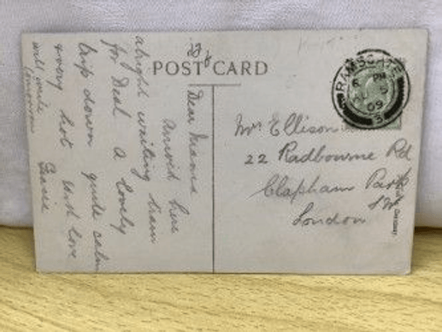Greetings from Ramsgate, Multiview The Sands, East Cliff etc Posted 1909 unbranded Our Ref No. R6
