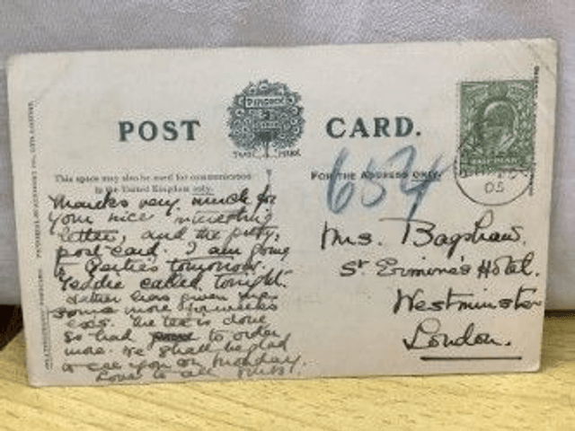 Mablethorpe, The Church, Lincolnshire, Posted 1905 Peacock Brand Antique Postcard Our Ref no R373 £2.50