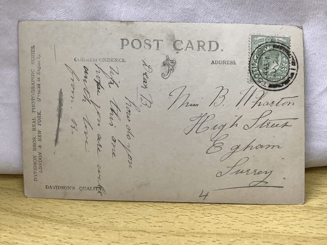Whitehall showing New War Office Davidson Bros Antique Postcard- posted early 1900's Our Ref A109 £2.50