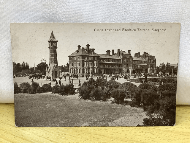 Skegness, Clock Tower and Fredrica Terrace, Lincolnshire, Valentine's Series postcard Our Ref No. R738 £2.50