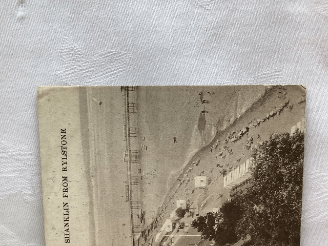 Shanklin, From Rylstone, Isle of Wight, Posted 1922 antique unbranded postcard. Our Ref No. R645 £2.75