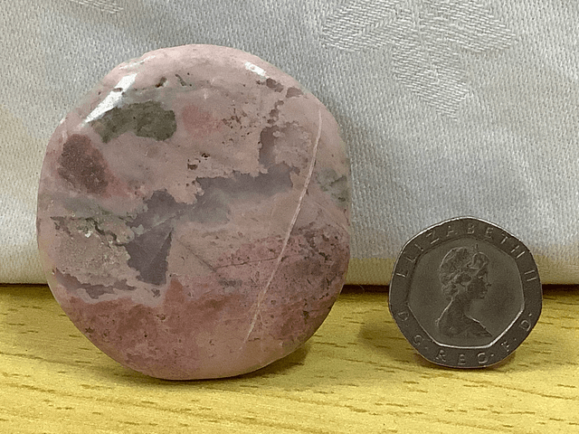 Rhodonite Palm Stone