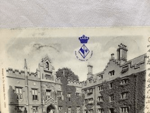 Cambridge, Sidney Sussex College (II) Cambridgeshire, Posted 1904 Stengel & Co. Our Ref No. R266 £3.50