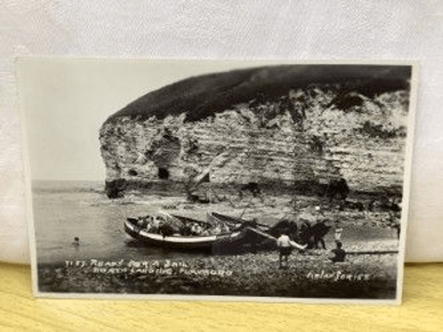 Ready For A Sail, North Landing, Flamboro, Yorkshire,  Arjay Postcard. Our Ref No. R252 £2.50