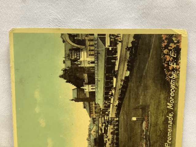 Winter Gardens and Promenade Morecombe, E.E., Lancashire, Posted 1914 Savoy Series. Antique Postcard Our Ref No R592 £2.50