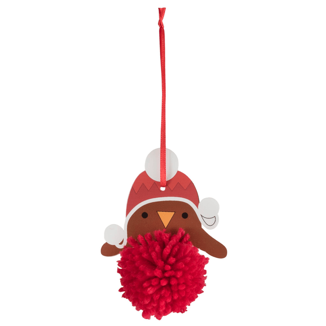 Christmas Robin Pom Pom Decoration Kit: £1.50 each