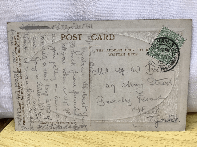 Bank and Royal Exchange London Posted 1910 Rotary Real Photographic Opalette Series Antique postcard Our Ref A65 £2.50.