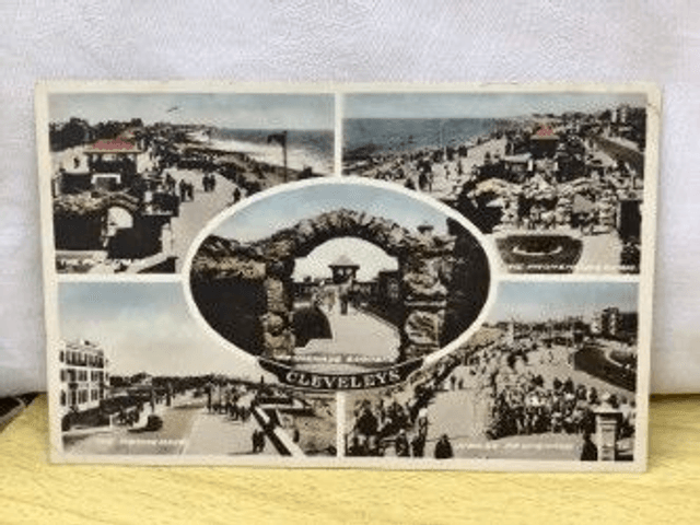 Cleveleys, Multiview Promenade etc. Lancashire, Unbranded vintage postcard. Our Ref No. R447 £2.50
