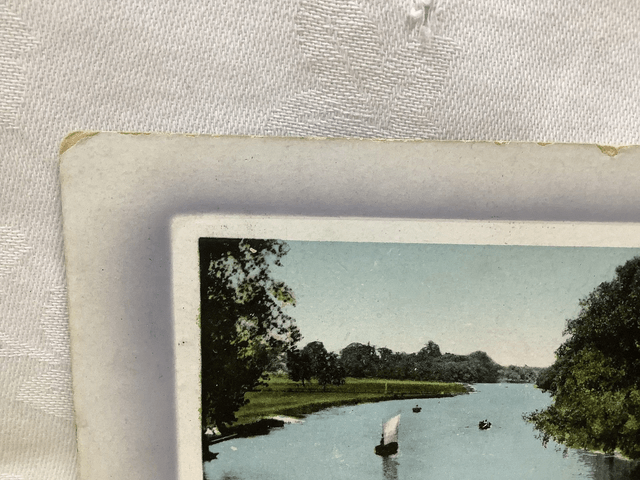 River from the Bridge, St. Neots, Cambridgeshire, Posted 1910 Valentine's Series Antique Postcard Our Ref No. R744 £2.25