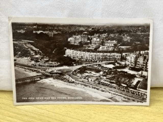 Boscombe. The Pier Head and Sea Front, Dorset, Posted 1950 Thunder & Clayden postcard Our Ref. no R358 £2.85