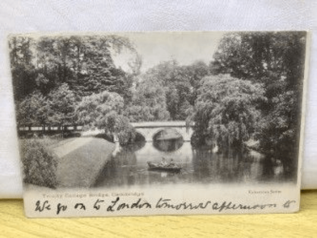 Trinity College Bridge, Cambridge, Posted 1905, Valentine's Series. Our Ref No. R282 £2.50