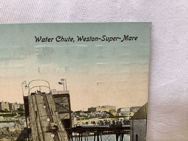 Weston-Super-Mare, Water Chute, Somerset, Posted 1917 Valentine's Series postcard. Our Ref No. R709 £2.50