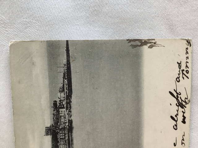 Broadstairs Looking East, Kent, Posted 1904 unbranded antique postcard. Our Ref No. R552 £2.25