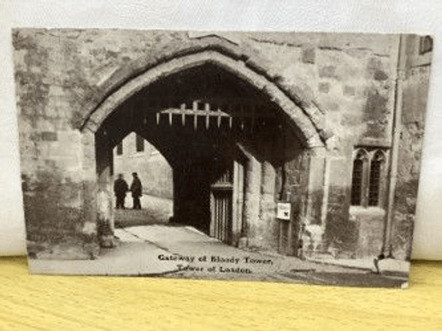 Gateway of Bloody Tower Tower of London vintage postcard by Gale & Polden Postcard Our Ref No.A29 £2.00