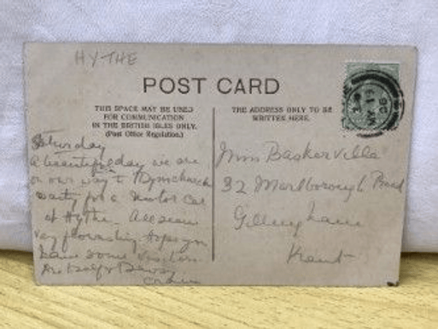 Hythe, St. Leonards Parish Church. Kent, Posted 1906 unbranded postcard. Our Ref No. R362 £2.25
