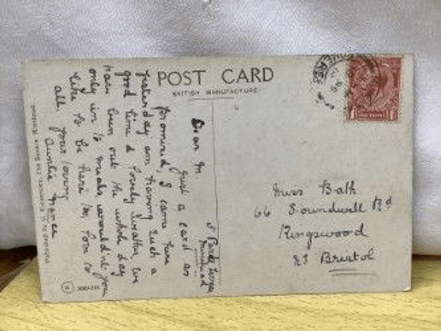 Minehead, Greenaleigh Farm, Somerset, Posted 1918 G. Kinnersley Minehead postcard Our Ref no R504 £3.00