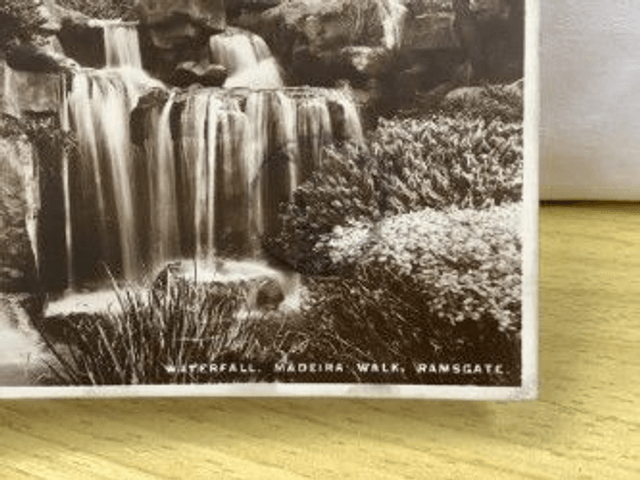 Ramsgate, Waterfall, Madeira Walk, Kent, Posted 1929 Pelham Postcard, Our Ref:. R2