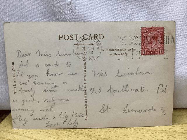 The Sands at Louisa Bay, Broadstairs, Kent, Posted 1932 J. Welch & Sons postcard Our Ref No R763 £2.50