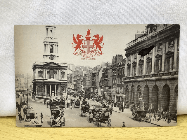London Somerset House, Strand  - Raphael Tuck & Sons Heraldic Series Postcard Our Ref A157 £2.50