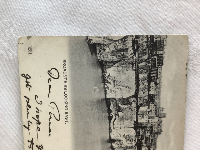 Broadstairs Looking East, Kent, Posted 1904 unbranded antique postcard. Our Ref No. R552 £2.25