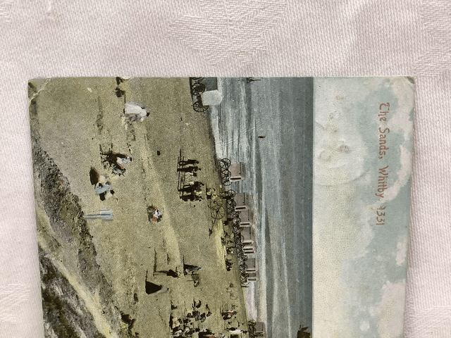 Whitby, The Sands, Yorkshire, Posted 1909 Antique unbranded postcard. Our Ref No. R893 £2.50