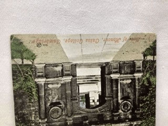 Gate of Honour, Caius College, Cambridge, Valentine's Series Postcard. Our Ref No. R286 £2.50