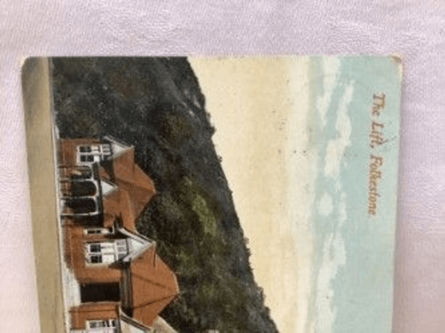 Folkestone, The Lift, Kent, Posted 1908 Valentine's Series Postcard. Our Ref: No R18