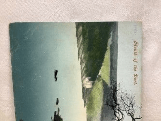 Mouth of the Dart, Devon, vintage unbranded postcard. Our Ref No. R305 £2.25