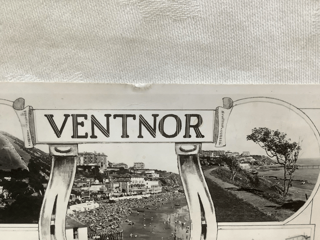 Ventnor, Isle of Wight, Multiview Postcard , Posted 1953 Dean, The Bay Series postcard. Our Ref No. R897 £2.50