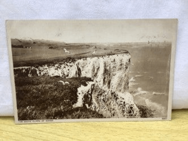 The White Cliffs of Dover, Kent, Posted 1953 Norman Postcard. Our Ref No. R329 £2.25