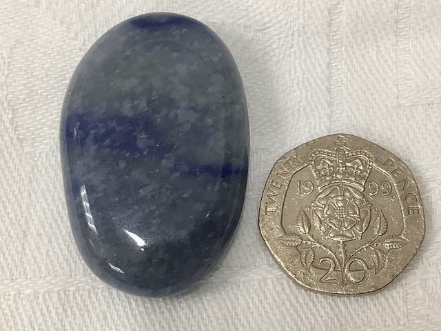 Dumortierite Worry Stone
