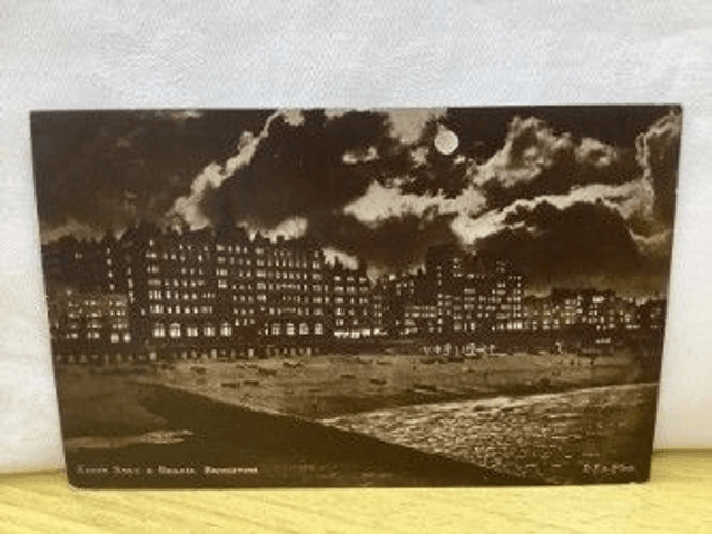Brighton, Kings Road & Beach, Sussex. (At Night) The D.F. & Co. Series postcard. Our Ref No. R143 £3.00