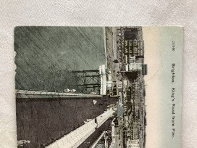 Brighton, King's Road from pier, Sussex, Posted 1909 E.T. Tuffin, Postcard. Our Ref No. R157 £3.00