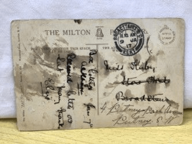 Dover Harbour, Dover, Kent, Posted 1917 The Milton Art Record Woolstone Bros postcard. Our Ref no. R330 £2.25