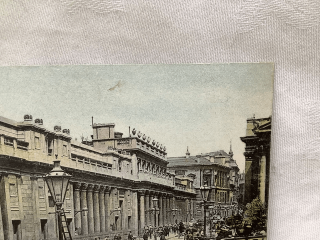 London The Bank of England - Woodbury Series No.354 Posted 1906 antique postcard Our Ref A140 £2.50