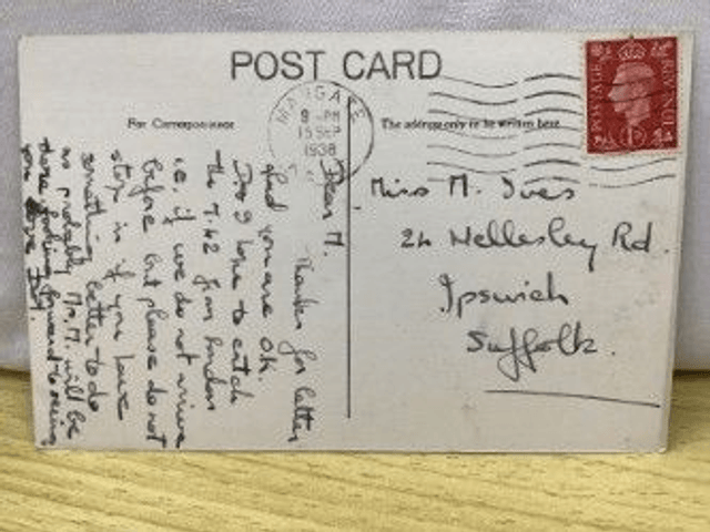 Cliftonville, Bathing Station, Kent, Posted 1938 unbranded postcard  Our Ref: No R27 